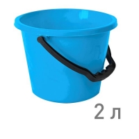 Ведро ФРУКТОВОЕ 2 л ГОЛУБОЙ