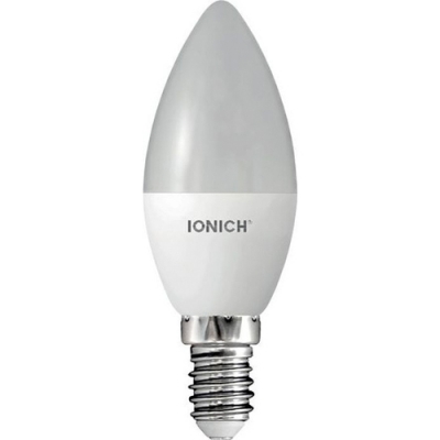 Лампа светодиодная IONICH декоративного освещения свеча ILED-SMD2835-C37-6Вт-540Лм-230В-4000К-E14