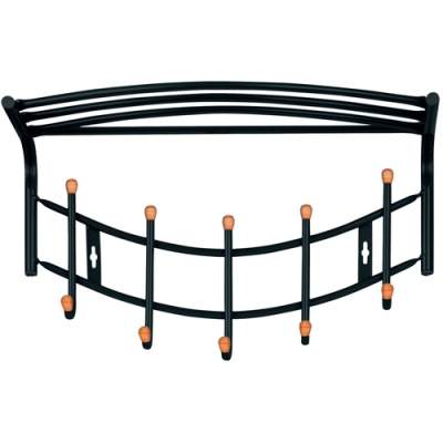 Вешалка настенная ВНП4Д/Ч черный