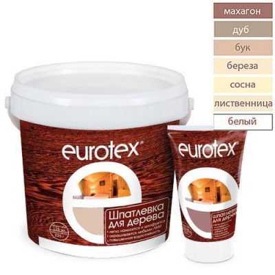 EUROTEX (шпатлевка для дерева) береза 0,225кг (80185)