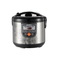 Мультиварка Centek CT-1498 чёрный/сталь, 700Вт, 5.0л, LED, 10 программ+28 программ Мультишеф
