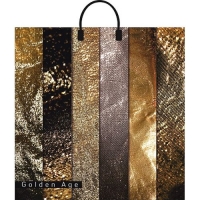 Пакет ПЭ с пластмассовыми ручками 40х44+10 (100) Интерпак ламинация (Золотой век) Россия ПЛР16574