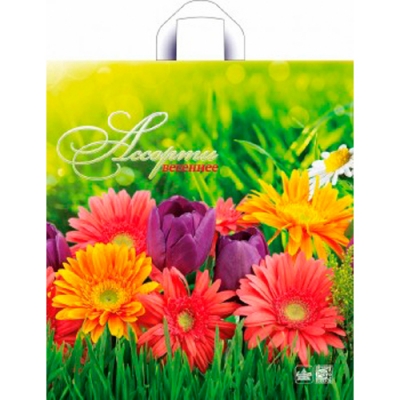 Пакет с петлевой ручкой 38х42+6 (37) Тико ПНД (Весеннее ассорти) ПТЛ24837