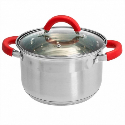 WEBBER BE-341/2 Кастрюля из нерж стали со стеклянной крышкой (d=18; 3,0 л) (6) WEBBER BE-341/2 Кастрюля из нерж стали со стеклянной крышкой (d=18; 3,0 л) (6)