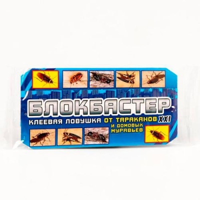 Домик-ловушка от тараканов Блокбастер, в прозрачном пакете, 1 шт арт.1922068 г.Екатеринбург