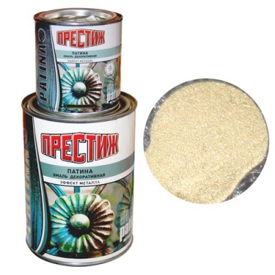 Эмаль декоративная Патина Натуральное золото 0,2 л. ПРЕСТИЖ
