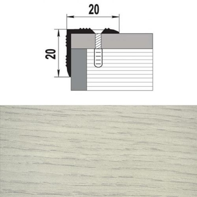 Профиль угловой ПУ 05. 1350.105 дуб арктик