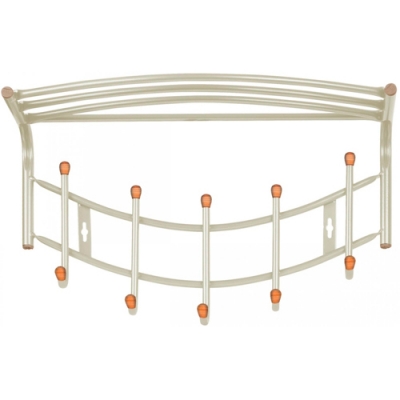 Вешалка настенная ВНП4Д/Б бежевый металлик