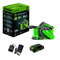 24V Ленточная шлифовальная машина акк. G24BS, б/щет, 75х457мм, 259 м/мин,1х2Ач,ЗУ,кор (3100607CUA)