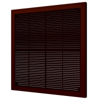 (3030Р кор) Решетка вентиляционная Р разъемная 300х300 пластик Brown ERA