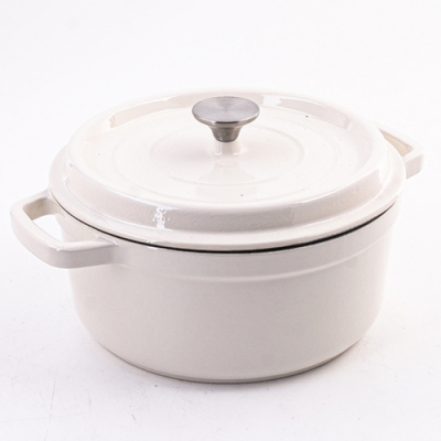 40632 Кастрюля чугун 3,6 л эмаль/покрытие белая MB (х2) "MAYER & BOCH"