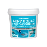 Акриловая гидроизоляция BITUMAST (4кг / пэ) Акриловая гидроизоляция BITUMAST (4кг / пэ)