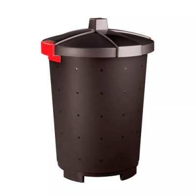 Бак хозяйственный Бытпласт 65л 470x470x660мм черный 431253