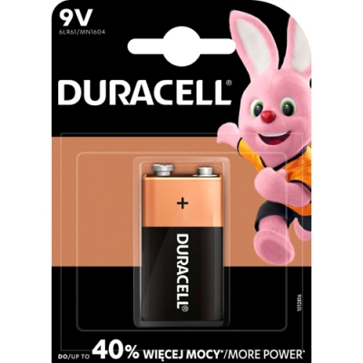Батарея DURACELL 9V 6LR61/MN1604 BL1