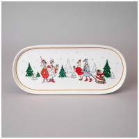Блюдо овальное lefard "Family christmas" 34*14,5 см 425-211 Блюдо овальное lefard "Family christmas" 34*14,5 см 425-211