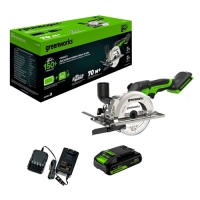 Дисковая мини пила акк.G24MCS,б/щет,120x9,5мм,6500 об/мин,рез 39мм,1х2Ач,ЗУ,кор (1501207CUA)