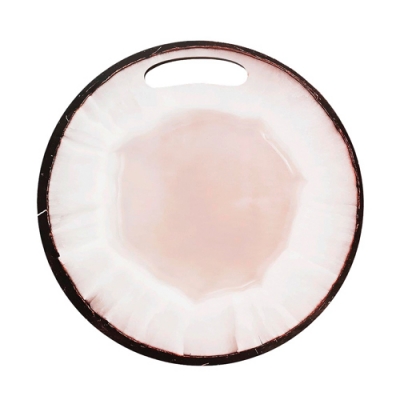 Доска разделочная фанера d255*6мм., дизайн кокос. 2К-050wd арт.2К-050wd