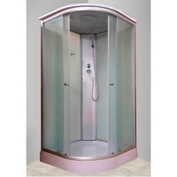 Душевая кабина ДАНА-283 W (белая) 100*100*215 низкий поддон (3 места)