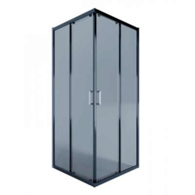Душевое ограждение Alex Baitler AB14100B4 (1000*1000*2000) тонированное стекло 6 мм черный профиль