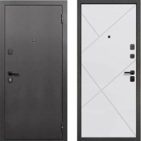 Дверь мет. 7 см Гарда Серебро Белый матовый 860 правая (Россия)