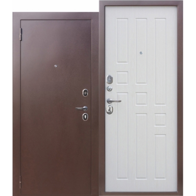 Дверь металлическая Ferroni 8 мм Гарда Белый Ясень 860 леваяХ