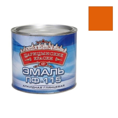 Эмаль ПФ-115 Царицынские краски оранжевая 1,8 кг