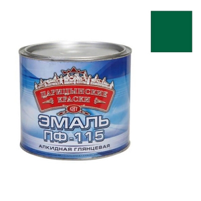 Эмаль ПФ-115 Царицынские краски зеленая 1,8 кг