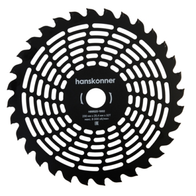 Фреза для бензотрим. H8952D-1002, Ultra Light 230мм x 25,4x32, с тверд. напайк., Hanskonner