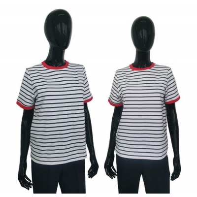 Футболка "Сет" полоса чёрно/белая р.42