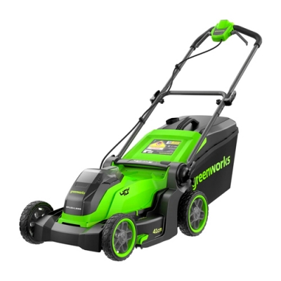 Газонокосилка аккумуляторная Greenworks GD40LM411, 40V, бесщеточная, 41 см, c 1хАКБ 4Ач и ЗУ