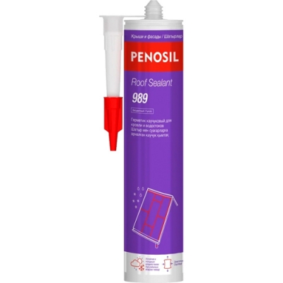 Герметик каучуковый Penosil Roof Sealant 989 для кровли и водостоков серый 280 мл.