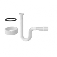 Гибкая труба с гайкой 1 1/2" 740мм, выход 40*50мм 100 шт в коробке 1315