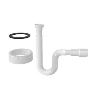 Гибкая труба с гайкой 1 1/2" 740мм, выход 40*50мм 100 шт в коробке 1315