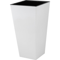 Горшок цветочный InGreen London CUBE 250х250х470мм 19,4л c дренаж вставкой белоснежный жасмин IG7803 Горшок цветочный InGreen London CUBE 250х250х470мм 19,4л c дренаж вставкой белоснежный жасмин IG7803