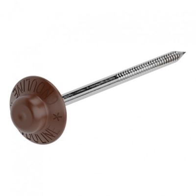 Гвозди Ондулин 75мм Коричневые (уп 100шт)