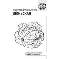 Капуста белокоч. Июньская 0,5 г (ранняя) б/п с евроотв. "Гавриш" Капуста белокоч. Июньская 0,5 г (ранняя) б/п с евроотв. "Гавриш"