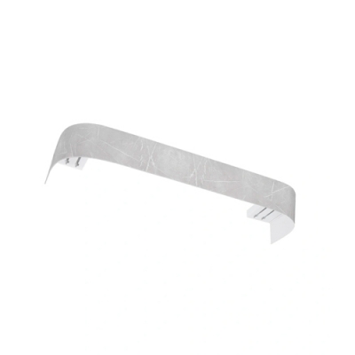 Карниз "Монолит" 7 см с поворотами 3,0 м 2-х рядный светло-серый