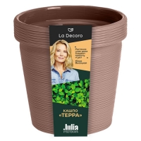 Кашпо Терра 1,1л Цв. Мокко (Арт. КШ-9075)