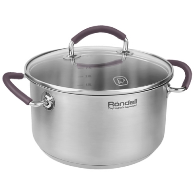 Кастрюля с/кр 20 см 3,1 л Akzent Rondell RD-1388 (ST) (Rondell)