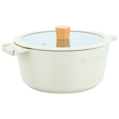 Кастрюля ZEIDAN Z-90245 3,0 л с крышкой Ivory