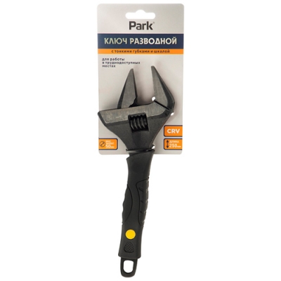 Ключ разводной с тонкими губками и шкалой, 50 мм арт.107065 Ключ разводной с тонкими губками и шкалой, 50 мм арт.107065