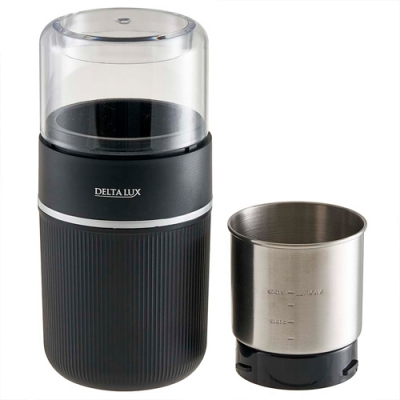 Кофемолка Delta Lux DE-2203, 300Вт, съемная чаша 80г