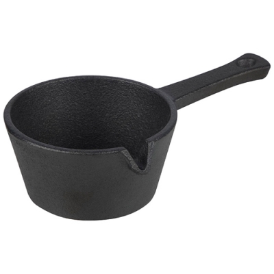 Кокотница чугунная с длинной ручкой, Culinaria, объём: 170 мл, размер:17*9,5*4,8 см арт.985063