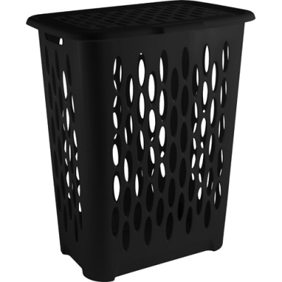 Корзина для белья Keeplex Black с откидной крышкой 37л 42,2х29х51,5см KL1801