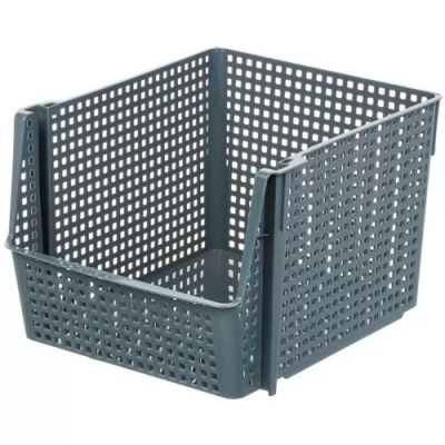 Корзинка для хранения Лофт 10л штабелируемая серый 850018 Виолет