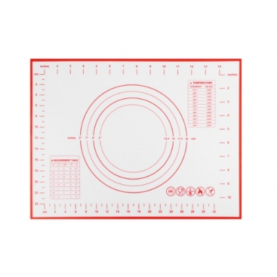 Коврик для раскатки теста с разметкой, 40x30см, силикон VETTA (856-194)