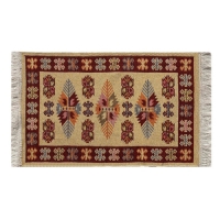 Коврик для в/к DEKOTEX KILIM из 1шт 50х80см UK2078 (вишневый-кремовый) 1/60