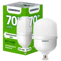 Лампа LED HP 70Вт 230В 4000К E27-E40 GENERICA арт.LL-HP-70-230-40-E27-E40-G Лампа LED HP 70Вт 230В 4000К E27-E40 GENERICA арт.LL-HP-70-230-40-E27-E40-G