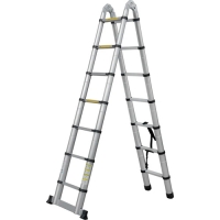 Лестница телескоп шарнирная алюминевая Новая Высота 4,4м 2*7 ступеней 2310ТЛ г.С.Петербург