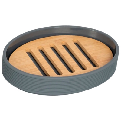 Мыльница Swensa KOI SWP-2415GRY-04 серый пластик